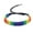 Style 3, variant on Rainbow LGBT Pride Bracelet for Lesbian Gay Bisexual Adjustable Braided Bracelet Statement Chain Jewelry Style 6