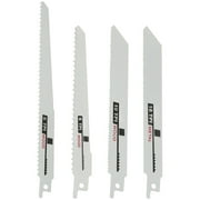 Set Of 4 Saber Saw Blades For Fast And Precise Wood And Metal, 150mm 18tpi / 10tpi / 6tpi, 200mm 6tpi