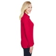 thumbnail image 4 of Devon & Jones CrownLux Performanceâ„¢ Ladies' Plaited Long Sleeve Polo - DG20LW, 4 of 4