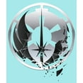 thumbnail image 2 of Junior's Star Wars: Obi-Wan Kenobi Jedi and Empire Logo Racerback Tank Top Cancun Small, 2 of 4