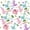 White Purple, variant on meiyoeat Boho Floral Dinosaur Twin Bedding for Kids Boys Girls, Jungle Botanical Bedding Comforter Set, White Green, Reversible, 7 Pieces