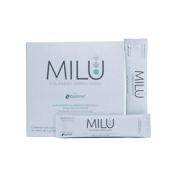 Milu Colágeno Hidrolizado Alemán Con Magnesio Y Vitamina C