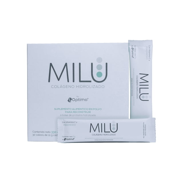 Milu Colágeno Hidrolizado Alemán Con Magnesio Y Vitamina C
