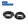 thumbnail image 3 of Uxcell 30 Pcs Rubber Grommets, 30mm ID 35mm Drill Hole Double Sided Hollow Firewall Hole Plugs, Black, 3 of 6