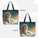 thumbnail image 2 of Easygdp Starry Sky Cloud Cute Rabbit Bolsa Tote para Mujer, Bolso de Hombro para Trabajo, Playa, Viajes, Compras y Supermercado, 2 of 7