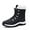 Black1, variant on Lopsie Women's Snow Boots Outdoor Waterproof Mid-Calf Winter Boots