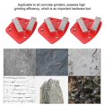 thumbnail image 2 of Lot de 3 sabots de meulage diamantés trapézoïdaux pour béton, 6 trous, dents droites, rouge, 30#, 2 of 3