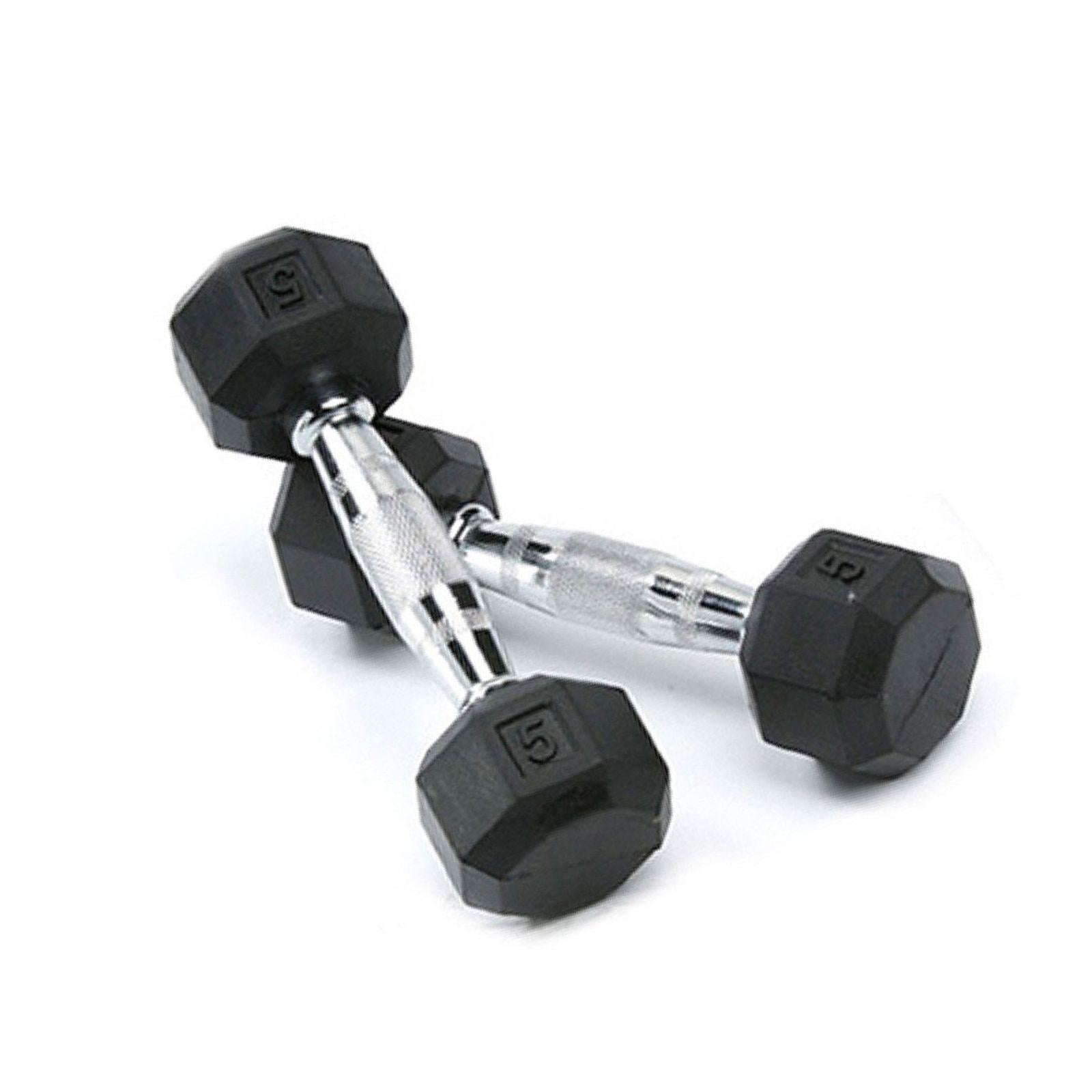 Spri Deluxe Rubber Dumbbells 5lb Pair Walmart Canada