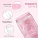 thumbnail image 4 of Vaso de cristal SANDJEST Butterfly con tapa acrílica, 473 ml, pajita, 4 of 8