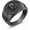 Black, variant on Memento Mori Ring 925 Sterling Silver Gothic Skull Signet Rings Tree of Life for Men Stoic Jewelry Memento Vivere Gifts