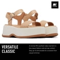 thumbnail image 2 of Sandalia Sorel a la moda para mujer con plataforma con tacón, color beige 10, 2 of 6
