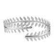 thumbnail image 2 of Hyasfey Cuff Bracelet Vintage Punk Geometric Electroplating Adjustable Opening Decorative Gift Women Girl Metal Feather Leaf Upper Arm Bangle Armband for Daily Wear, 2 of 8