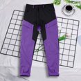thumbnail image 4 of Multi-Pocket Cargo Pants for men with Side Pockets and Relaxed Fit, Durable Cargo Pants for Hiking Camping Fishing Outdoor Work Yard Tasks Weekend Adventures Purple S, 4 of 6