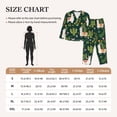 thumbnail image 4 of Pajama Sets for Women 2 Pcs, Cartoon Cute Alpaca Cactus Plant Button Down Long Sleeve Sleepwear Lounge PJ Sets, 4 of 6