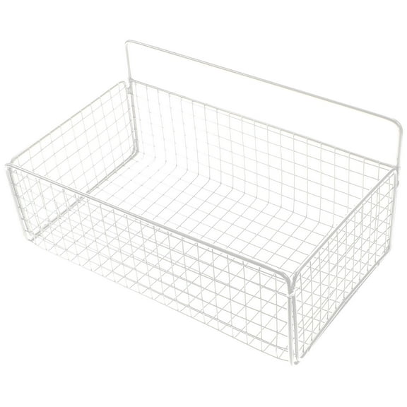 OUNONA  Cabinet Door Storage Shelf over Organizer Doors Multifunctional Large White