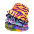 thumbnail image 2 of Sombrero de pescador de piel sintética para mujer y niña, gorros gruesos, gorros esponjosos y cálidos para exteriores, Otoño e Invierno, 2 of 2