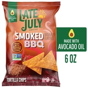 Late July Snacks Smoked BBQ Tortilla Chips, 6 oz Bag
