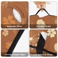 thumbnail image 6 of Daisy Pioneer Flower Brown Pattern Teens Toddler Nap Mat with Pillow, Sleeping Mat Bag for Preschool Daycare 59"x22", 6 of 6