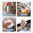 thumbnail image 6 of 6-Pack Thick Textured Cleaning Cloths, Super Absorbent & Oil-Absorbing Microfiber Towels for Kitchen, Car, Café, Multi-Surface Use, 11.81x11.81in, White, 6 of 8