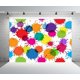 thumbnail image 2 of Fondo de tela con salpicaduras de pintura de colores para fiesta de arte, fondo con salpicaduras de pintura, estilo grafiti abstracto, vestido para un desastre, decoración de fiesta de pintura,, 2 of 5