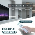 thumbnail image 5 of Simzlife 60 inch Indoor Electric Fireplace Ultra Thin Fireplace, Wall Mounted Recessed Fireplace with Multiple Colors Remote Control, Linear Fireplace with Timer,, 5 of 8