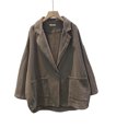 thumbnail image 2 of LOVZFMLL Vestes pour Femmes, Cardigan à Revers Uni, Veste de Complet, 2 of 7