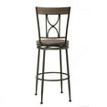thumbnail image 2 of Hillsdale Furniture Paddock Metal Counter Height Swivel Stool, Brushed Steel, 2 of 4
