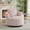 Pink, variant on Compressible 360° Swivel Accent Chair with Sturdy Wooden Base,Modern Round Club Arm Chair with Curved Armrest and Soft Pilllow,Bedroom Side Reading Seat,for Living Room Office,Apartment,Pink