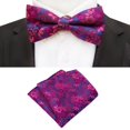 thumbnail image 5 of RV Corbata floral para hombre, pañuelo, pajarita y pañuelo de bolsillo azul Sailing Electrónica, 5 of 5