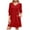 Red, variant on Womens Dresses Sevevn Women's Summer Dresses 3/4 Puff Sleeve Casual Sundress Dress with Pockets Beach Vacation 2025 Fashion