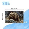 thumbnail image 2 of BaHomeck placemats Set of 4 Grizzly Bear In The Rocky Mountains With Boulders Cotton Linen rectangle Placemats for Kitchen Dining Table Indoor,Outdoor,18*12inch, 2 of 4