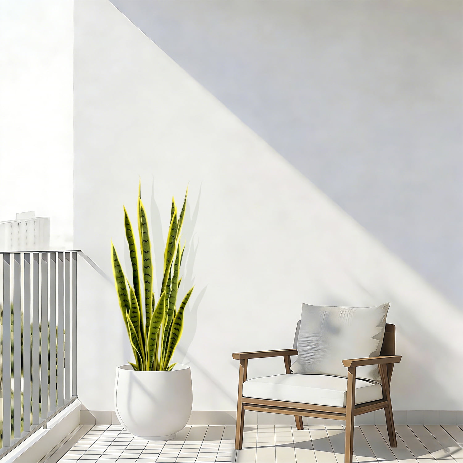 3FT Artificial Snake Plant, 2 PCS Faux Sansevieria with 24 Adjustable Leaves, Yellow Fake Tiger Plant for Indoor Outdoor Home Decor