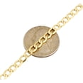 thumbnail image 5 of 10K Yellow Gold 5.40mm Plain Hollow Cuban Curb Chain Link Necklace 22 Inches, 5 of 6