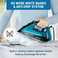 thumbnail image 2 of Tfal Ultraglide Plus Steam Iron, Black and Turquoise, 2 of 7