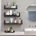 thumbnail image 4 of Set of 2 Bathroom Trays, Black Silicone Storage Tray(Oval), 4 of 5