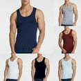 thumbnail image 5 of Men Seamless Tank Top Sleeveless Ice Silk High Elastic Hurdling Tees Casual Vest, 5 of 8