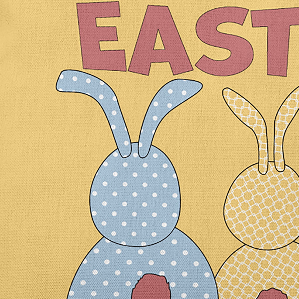14" x 20" Simply Daisy Hoppy Easter Indoor/Outdoor Pillow, Daffodil Yellow Qty 1