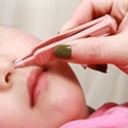 thumbnail image 7 of dianhelloya Booger Clip with LED Light Easy to Use Non-irritating Soft Head Creative Nostril Cleaning Aluminum Alloy Baby Nose Cleaning Tweezers for Trip (Red), 7 of 7