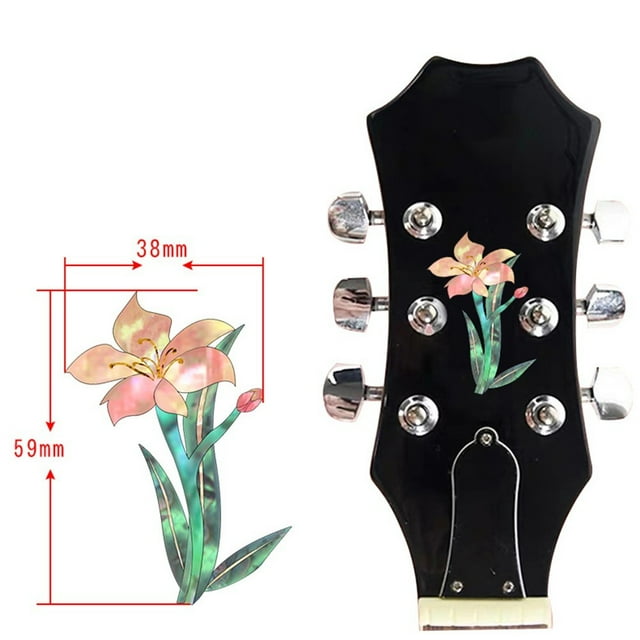 Guitar Headstock Decal Sticker Guitar Neck Sticker DIY Guitars