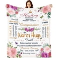 thumbnail image 1 of LHSHID Inspirational Gifts for Women Warm Hugs Healing Blanket Get Well Gifts for Women After Surgery Breast Cancer Gifts for Woman Thinking of You Gifts for Women Soft Throw Blanket 30x40in, 1 of 5