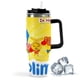 thumbnail image 1 of PLIM Vaso aislado de acero inoxidable con asa, diseño temático, regalo para familia, amigos y fans; incluye pajita y encaja en el portavasos estándar, 40 oz, 1 of 6