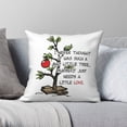 thumbnail image 2 of Funda de almohada cuadrada con diseño de árbol de Navidad de Charlie Brown, de poliéster, lino y terciopelo, estampada, decorativa, para habitación, 2 of 4