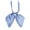 Blue, variant on Women Adjustable Neck Strap Length Plain Color Double Layer Solid Color Bow Tie Beige One Size