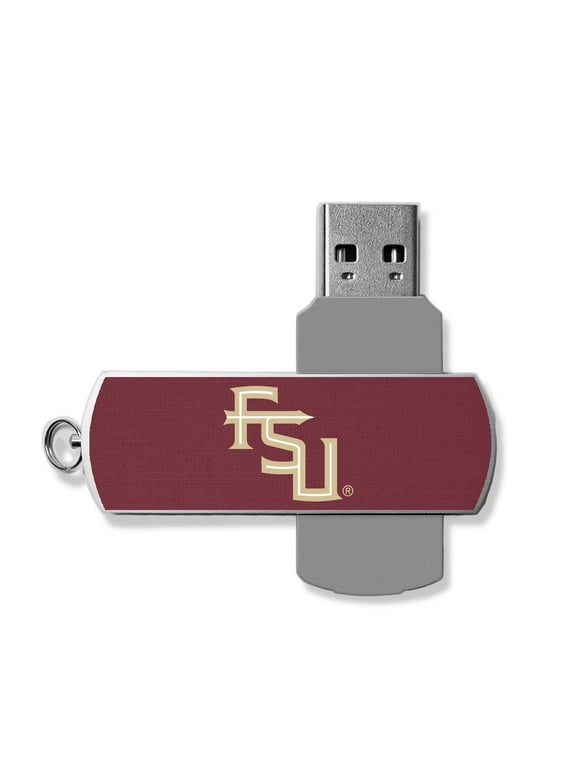 Florida State Seminoles Solid Design 32GB Metal Twist USB Drive