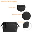 thumbnail image 3 of Bolsa de maquillaje y bolsa de joyería para mujer, organizador de bolsa de maquillaje de viaje, estuche de maquillaje portátil impermeable para cosméticos, brochas, collares, pulseras, artículos de, 3 of 5