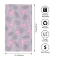 thumbnail image 4 of Kll Pink Flamingo (2) Ultra Absorbent & Soft Hand Towels For Bath, Hand, Face, Gym And Spa-27.5x16in, 4 of 9