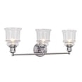 thumbnail image 5 of Aspen Creative 62125, 3-Light Bathroom Vanity, 23 1/2" Wide, Transitional Design, Chrome, 5 of 6
