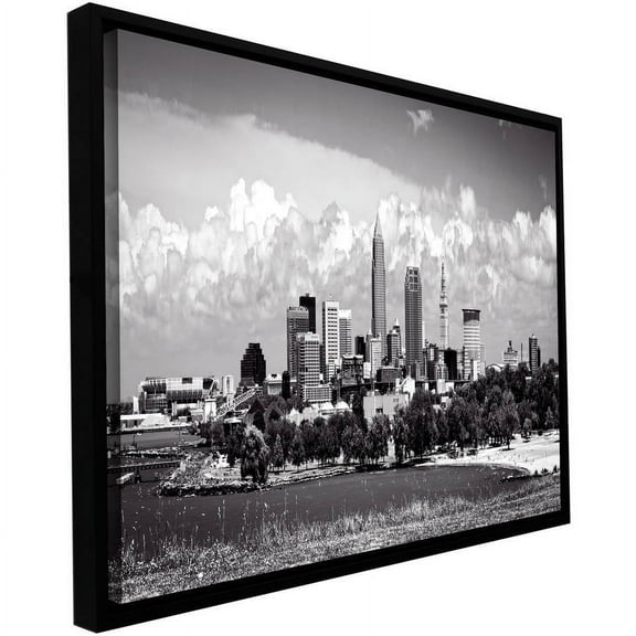 ArtWall Cody York "Cleveland Pano 1" Floater Framed Gallery-Wrapped Canvas