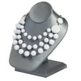 thumbnail image 2 of SSWBasics Gray Necklace Display On Stand (6 1/2"L x 7"W x 8 1/4"H ), 2 of 4