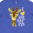 thumbnail image 4 of Inktastic I love Giraffes Youth T-Shirt, 4 of 5